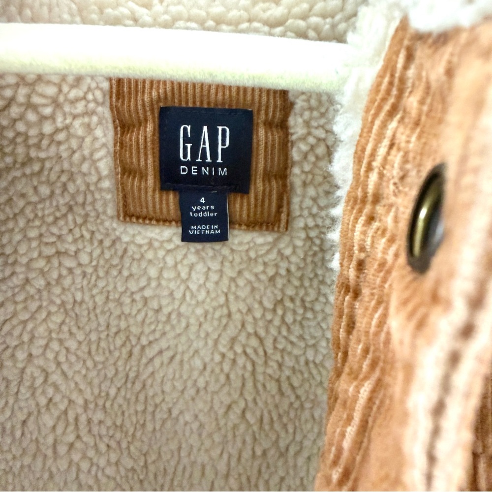GAP Tan / Brown Corduroy Jacket, Boy Size 4 - Picture 4 of 4